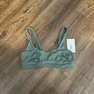 Vitamin A Green Bikini Top